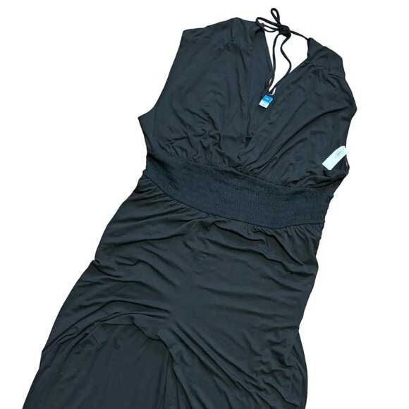 NWT OLD NAVY Waist-Defined Shirred Jumpsuit in Black Jack SZ XXL - Picture 7 of 14